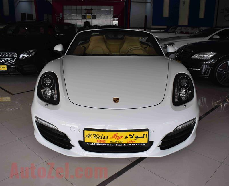 PORSCHE BOXSTER- 2016- 10 000 KM- WHITE