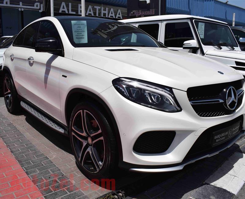 MERCEDES-BENZ GLE43 AMG- 2016- 50 000 KM- GCC- WHITE