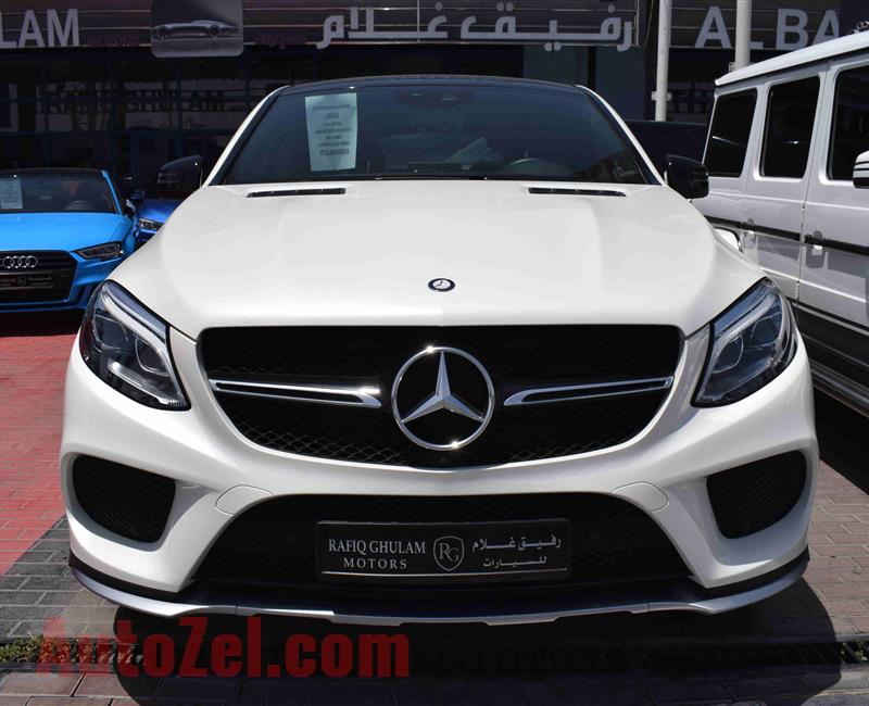 MERCEDES-BENZ GLE43 AMG- 2016- 50 000 KM- GCC- WHITE