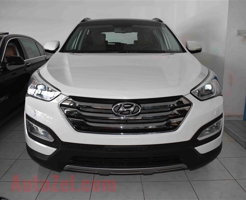 HYUNDAI SANTA FE 3.3L- 2015- WHITE- GCC