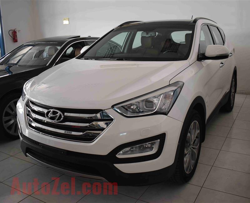 HYUNDAI SANTA FE 3.3L- 2015- WHITE- GCC