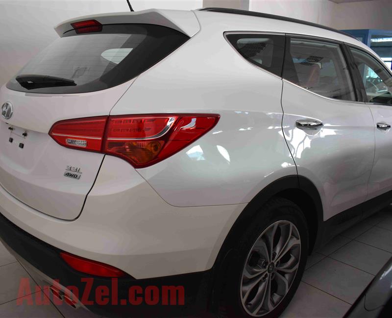 HYUNDAI SANTA FE 3.3L- 2015- WHITE- GCC