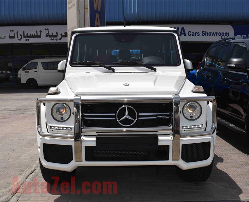 MERCEDES BENZ G63 AMG- 2015- WHITE- GCC