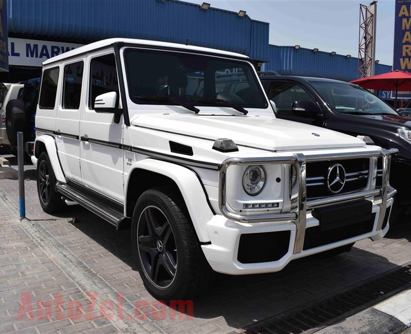 MERCEDES BENZ G63 AMG- 2015- WHITE- GCC