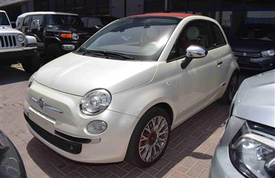 FIAT 500- CONVERTIBLE- 2011- WHITE- GCC