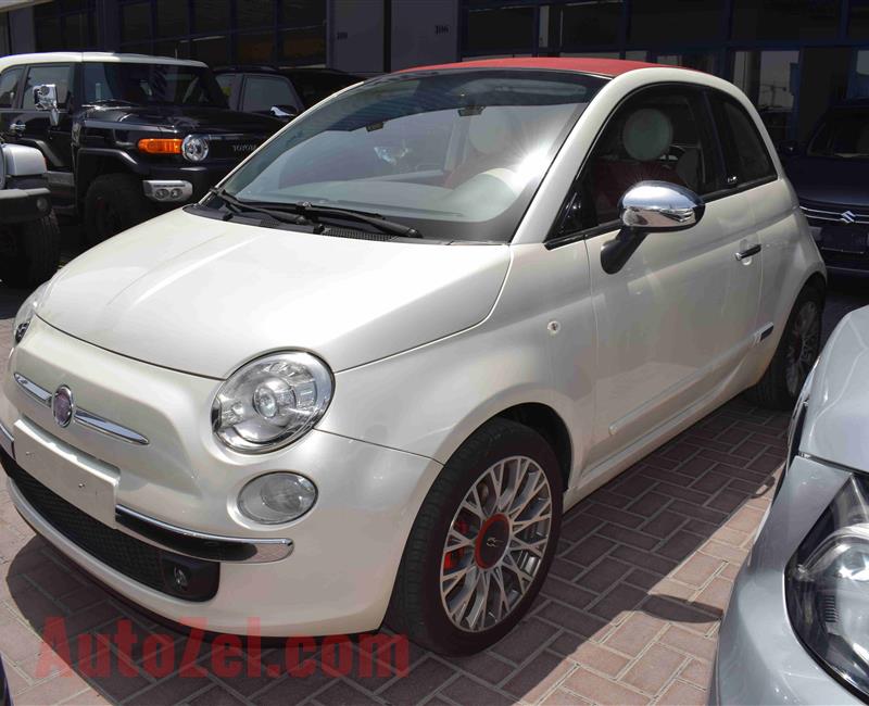 FIAT 500- CONVERTIBLE- 2011- WHITE- GCC