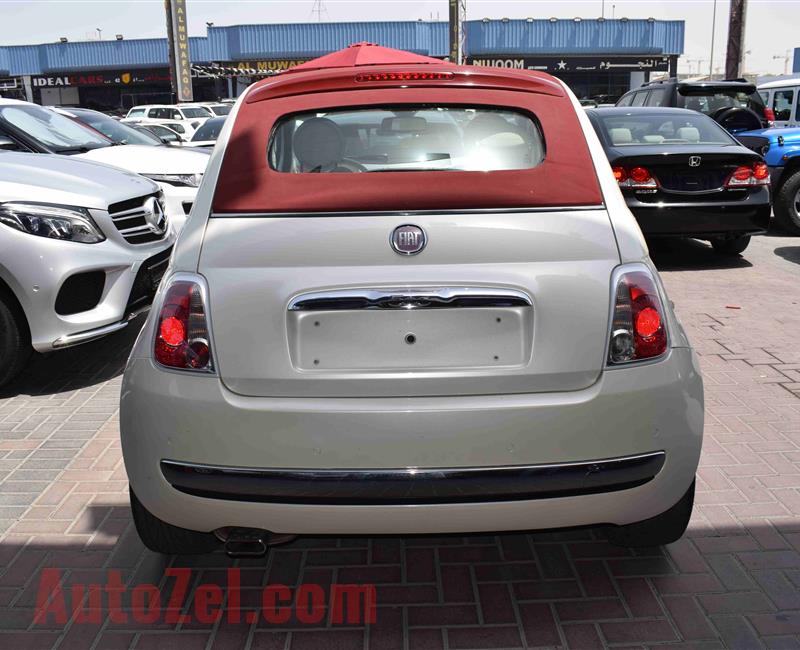 FIAT 500- CONVERTIBLE- 2011- WHITE- GCC