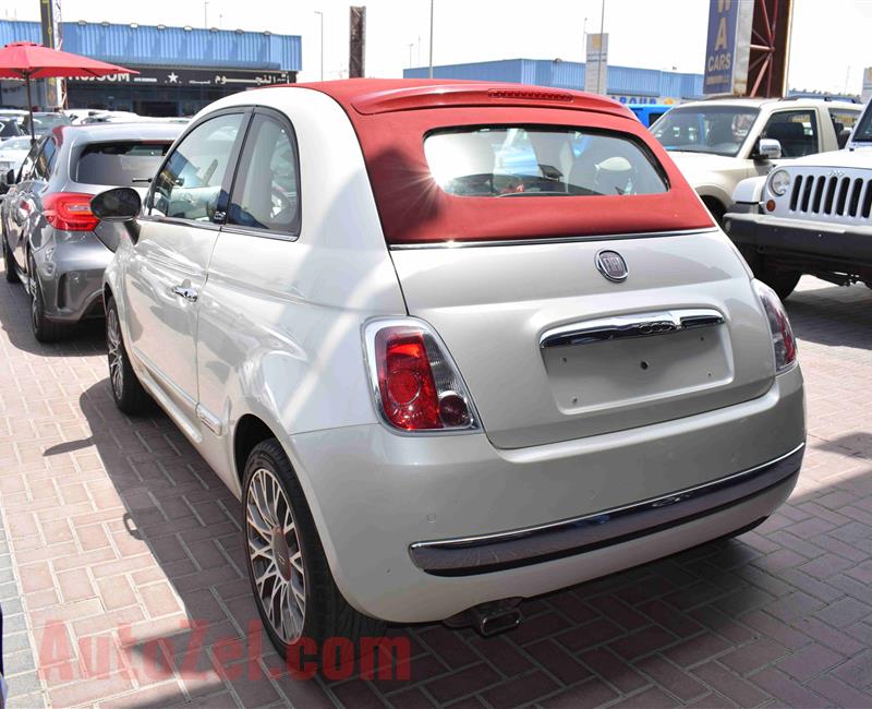 FIAT 500- CONVERTIBLE- 2011- WHITE- GCC