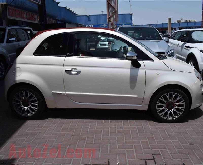 FIAT 500- CONVERTIBLE- 2011- WHITE- GCC