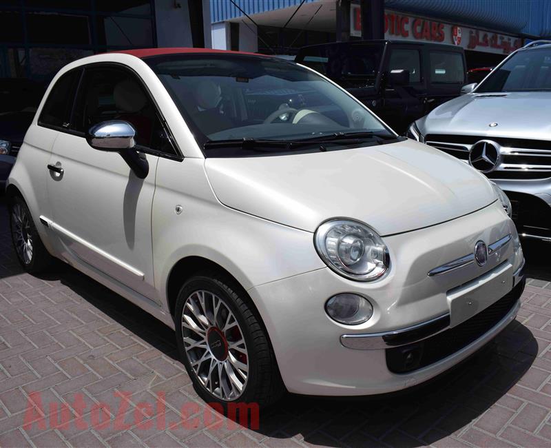 FIAT 500- CONVERTIBLE- 2011- WHITE- GCC