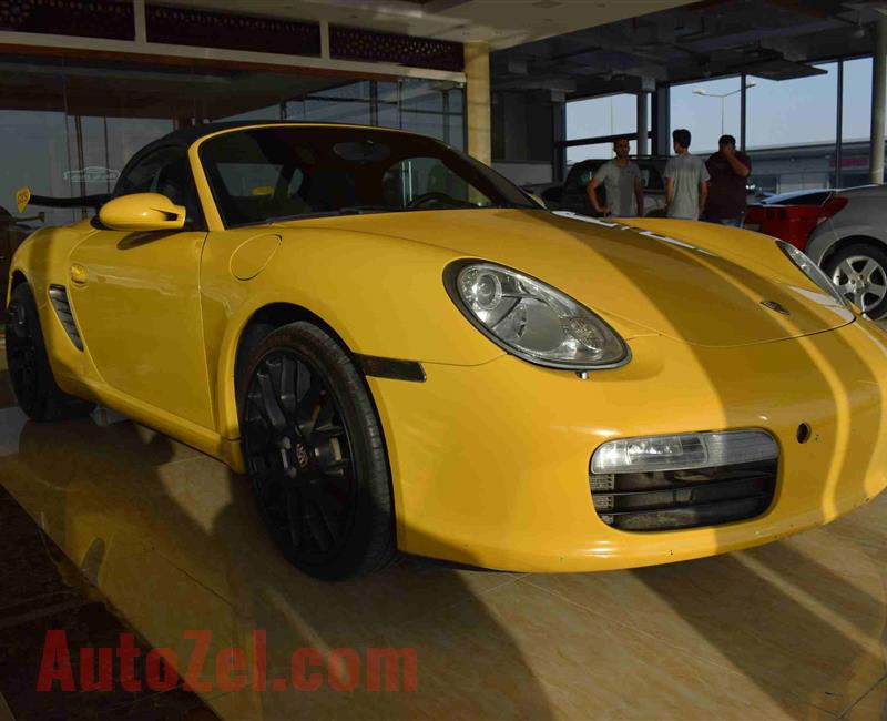 PORSCHE BOXSTER- 2006- YELLOW- 140 000 KM- GCC