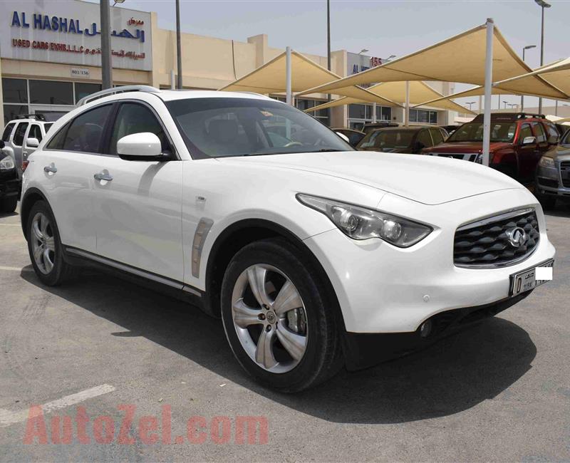 INFINITI FX35- 2009- WHITE- 199 000 KM- GCC