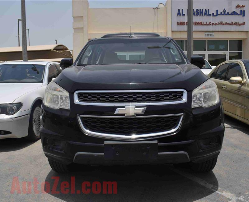 CHEVROLET TRAILBLAZER LT- 2013- BLACK- 82 000 KM- GCC