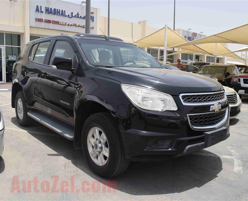 CHEVROLET TRAILBLAZER LT- 2013- BLACK- 82 000 KM- GCC