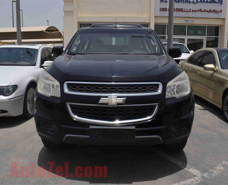 CHEVROLET TRAILBLAZER LT- 2013- BLACK- 82 000 KM- GCC