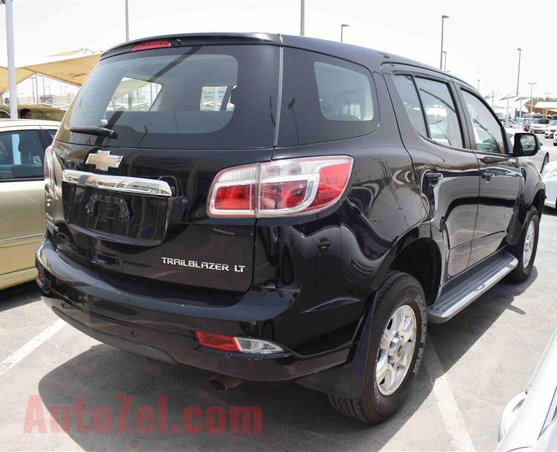 CHEVROLET TRAILBLAZER LT- 2013- BLACK- 82 000 KM- GCC