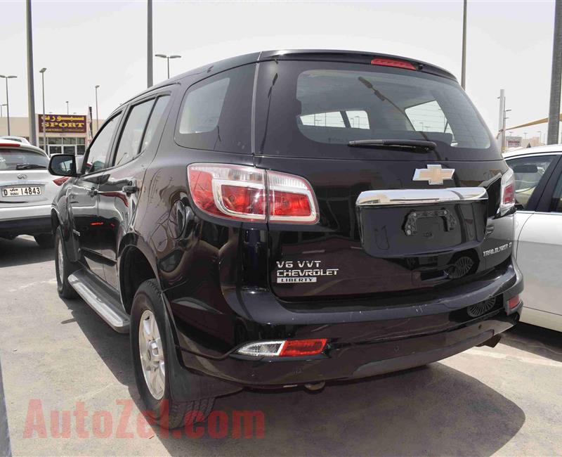 CHEVROLET TRAILBLAZER LT- 2013- BLACK- 82 000 KM- GCC