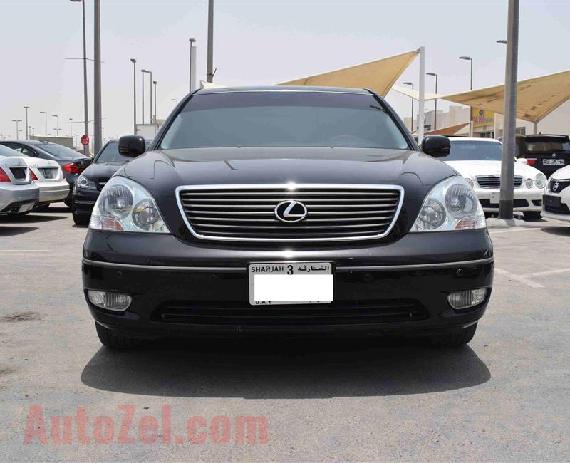 LEXUS LS430- 2003- BLACK- 200 000 KM- JAPANESE SPECS- FULL OPTION