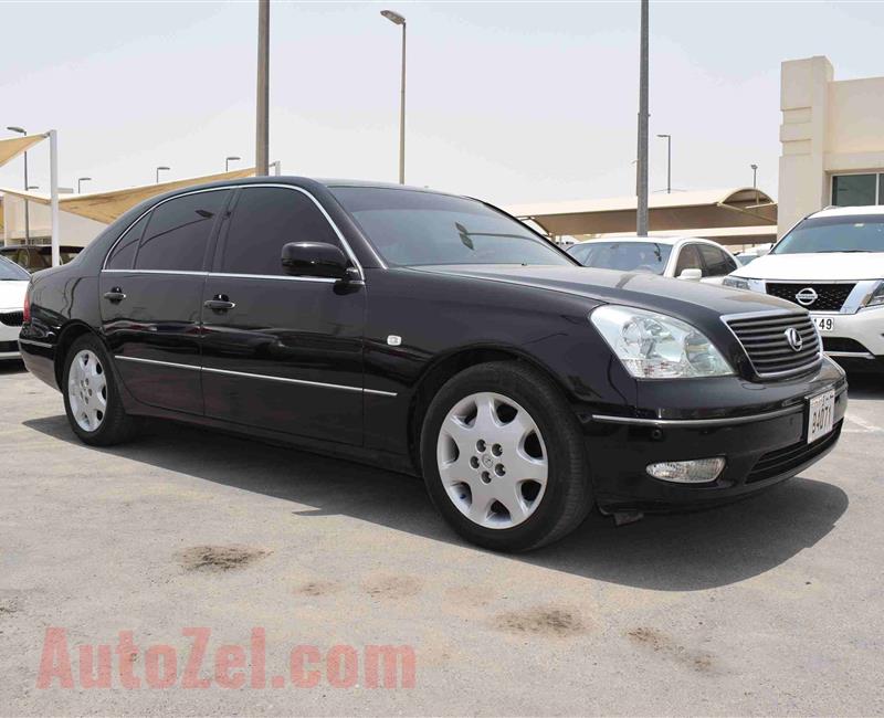 LEXUS LS430- 2003- BLACK- 200 000 KM- JAPANESE SPECS- FULL OPTION