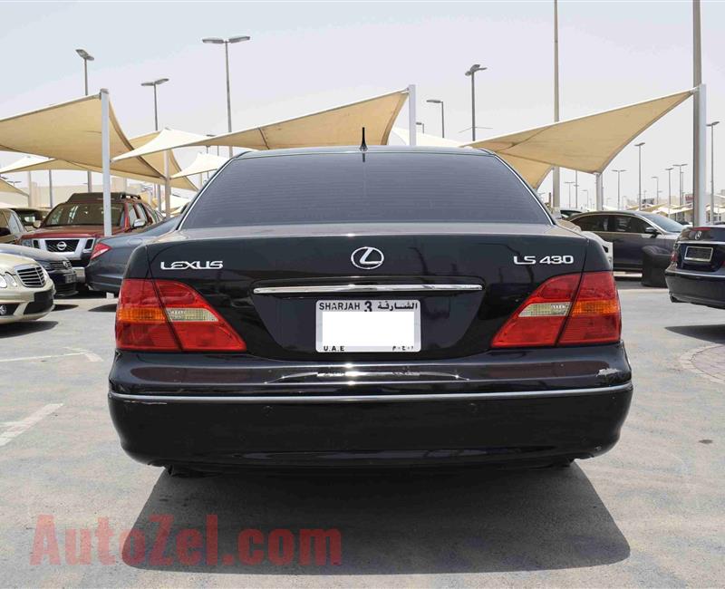 LEXUS LS430- 2003- BLACK- 200 000 KM- JAPANESE SPECS- FULL OPTION