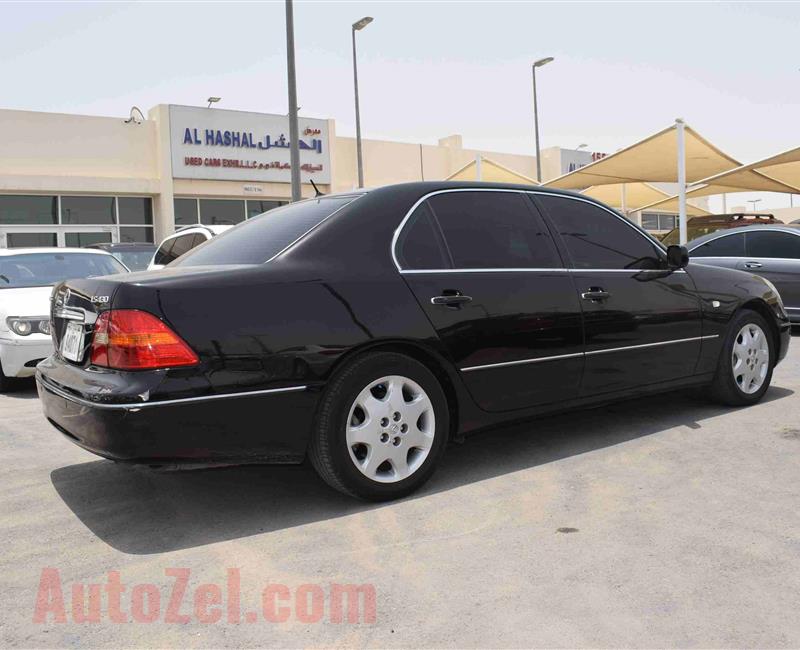 LEXUS LS430- 2003- BLACK- 200 000 KM- JAPANESE SPECS- FULL OPTION