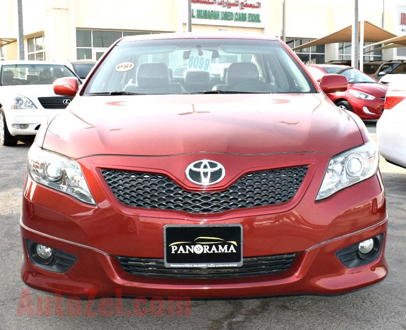 TOYOTA CAMRY model 2011- color red-  car specs is american -v6