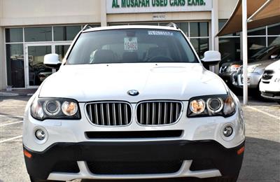 BMW X3 MODEL 2010 COLOR WHITE -V6 CAR SPECS IS AMERICAN 