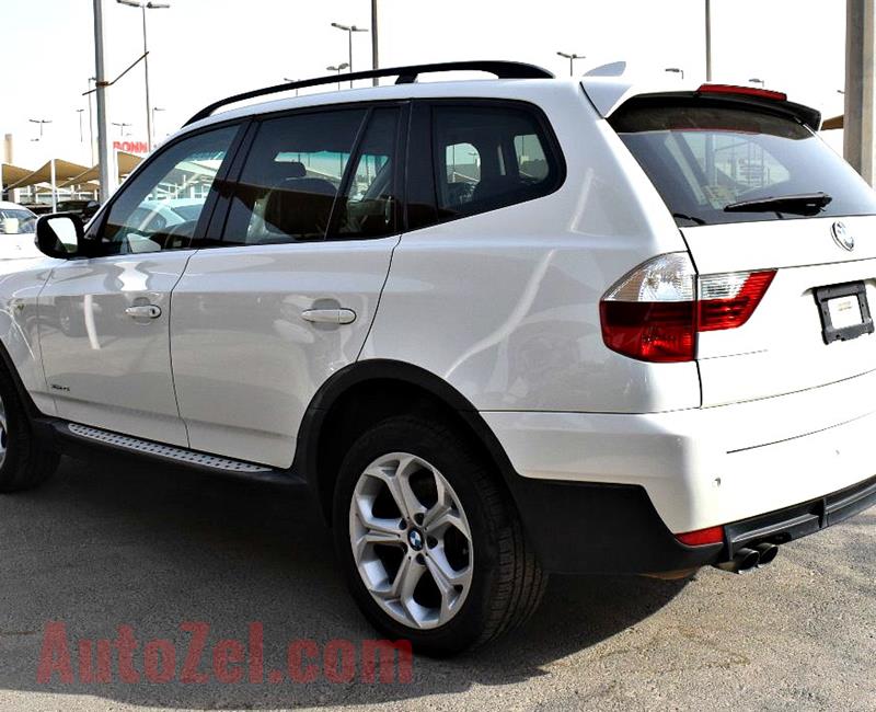 BMW X3 MODEL 2010 COLOR WHITE -V6 CAR SPECS IS AMERICAN 