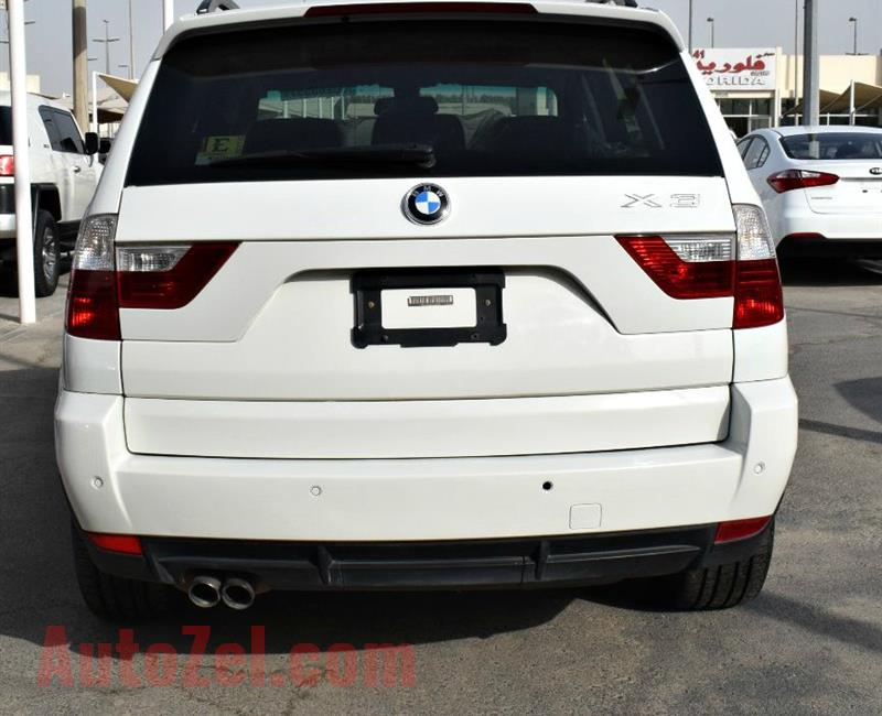 BMW X3 MODEL 2010 COLOR WHITE -V6 CAR SPECS IS AMERICAN 