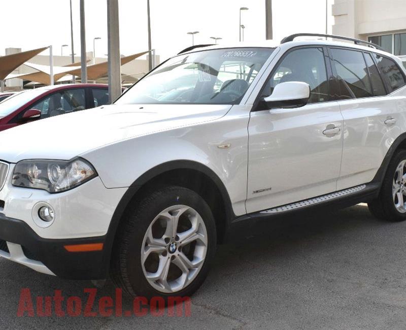 BMW X3 MODEL 2010 COLOR WHITE -V6 CAR SPECS IS AMERICAN 