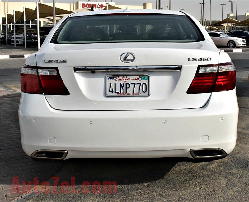 LEXUS LS460 model 2008 - color white -  carspecs is american - v8