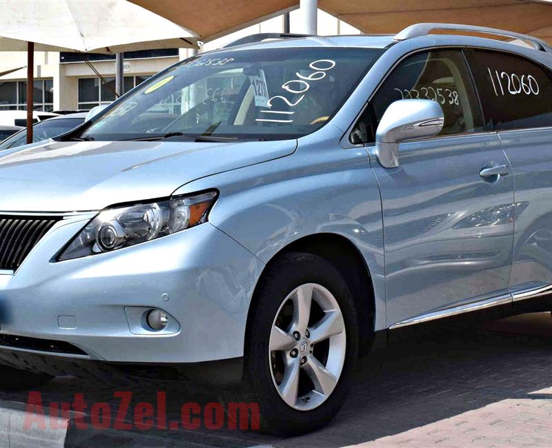 LEXUS RX350 model 2011 color blue car specs is american - v6