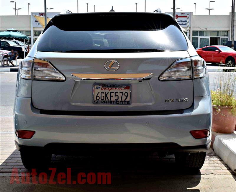 LEXUS RX350 model 2011 color blue car specs is american - v6