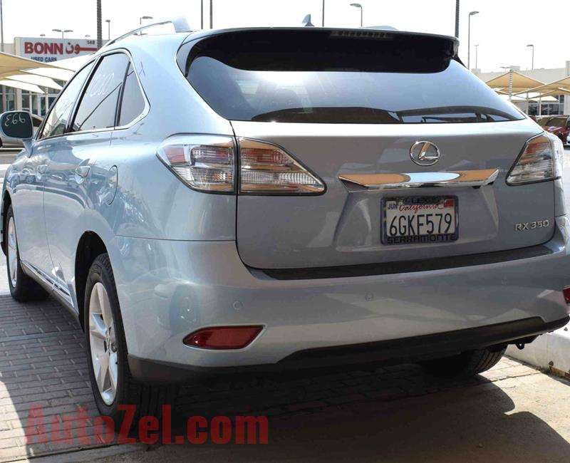 LEXUS RX350 model 2011 color blue car specs is american - v6