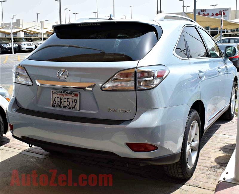 LEXUS RX350 model 2011 color blue car specs is american - v6