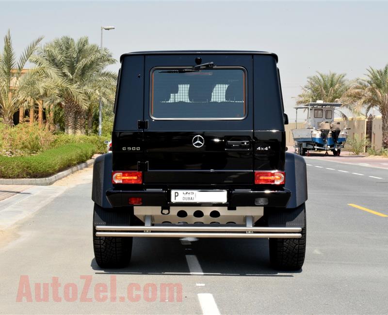 MERCEDES-BENZ G500 4X4- 2016- BLACK COLOR- 7 000 KM ONLY- 8 CYLINDER- WARRANTY- GCC