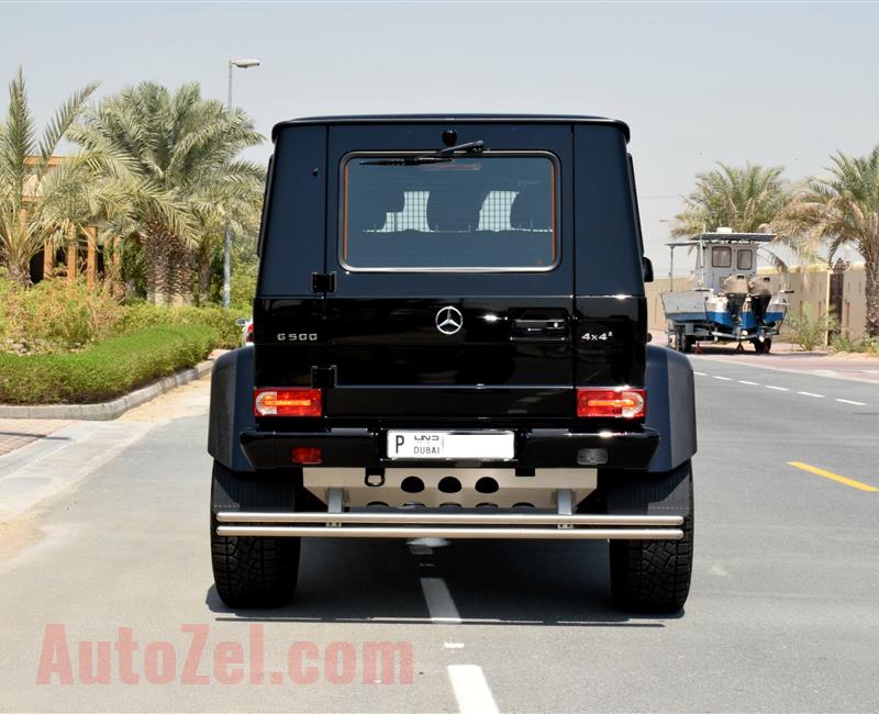 MERCEDES-BENZ G500 4X4- 2016- BLACK COLOR- 7 000 KM ONLY- 8 CYLINDER- WARRANTY- GCC