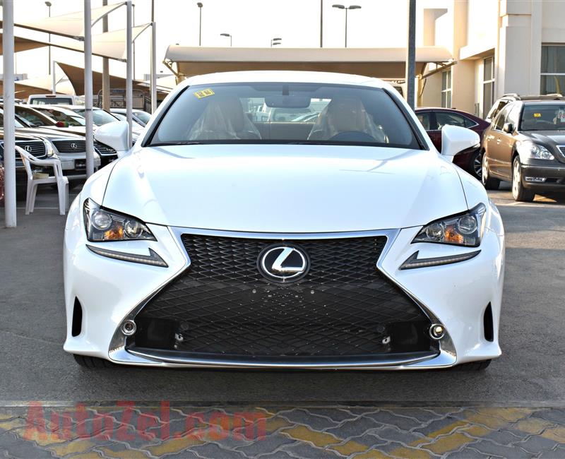 lexus rc350 model 2015 color white car specs is american - v6