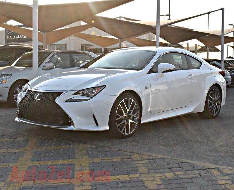 lexus rc350 model 2015 color white car specs is american - v6