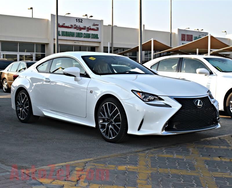 lexus rc350 model 2015 color white car specs is american - v6