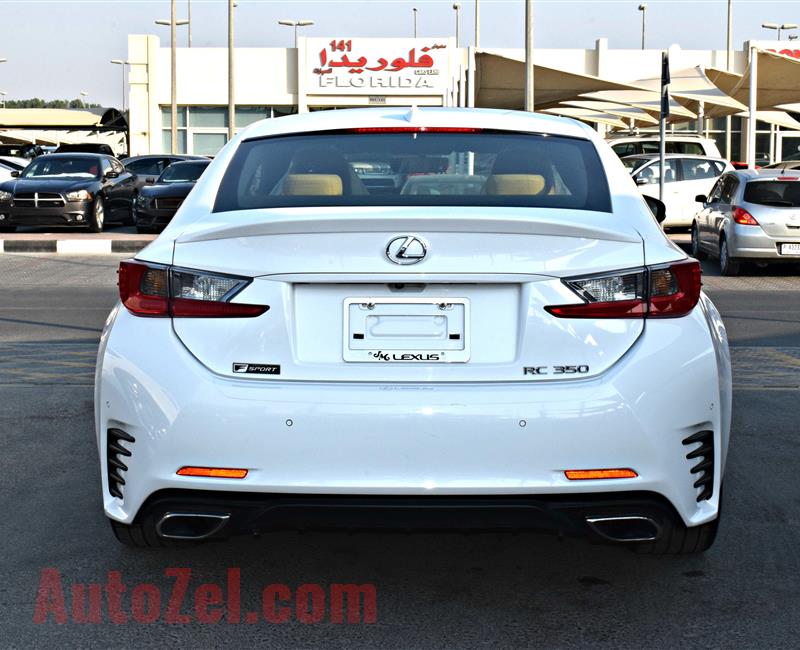 lexus rc350 model 2015 color white car specs is american - v6