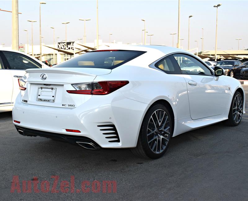 lexus rc350 model 2015 color white car specs is american - v6