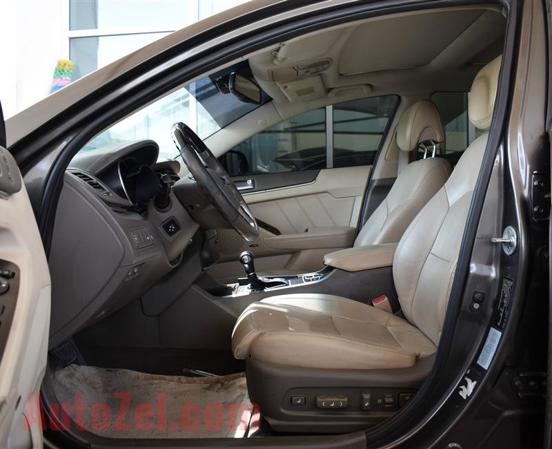 KIA CADENZA, V6- 2012- BROWN- 137 000 KM- GCC