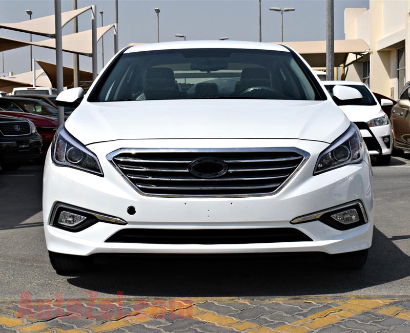 HYUNDAI SONATA- 2015- WHITE- 104 000 MILES- V4- AMERICAN SPECS