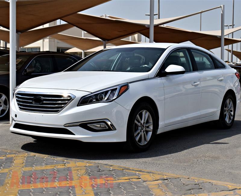 HYUNDAI SONATA- 2015- WHITE- 104 000 MILES- V4- AMERICAN SPECS