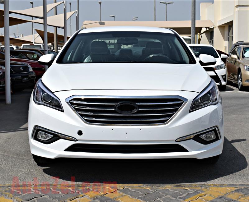 HYUNDAI SONATA- 2015- WHITE- 104 000 MILES- V4- AMERICAN SPECS