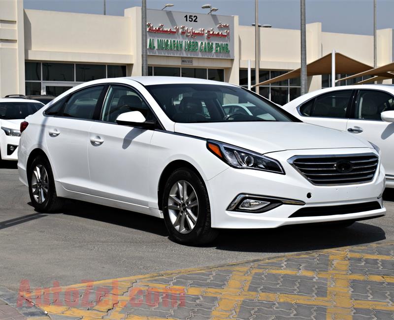 HYUNDAI SONATA- 2015- WHITE- 104 000 MILES- V4- AMERICAN SPECS