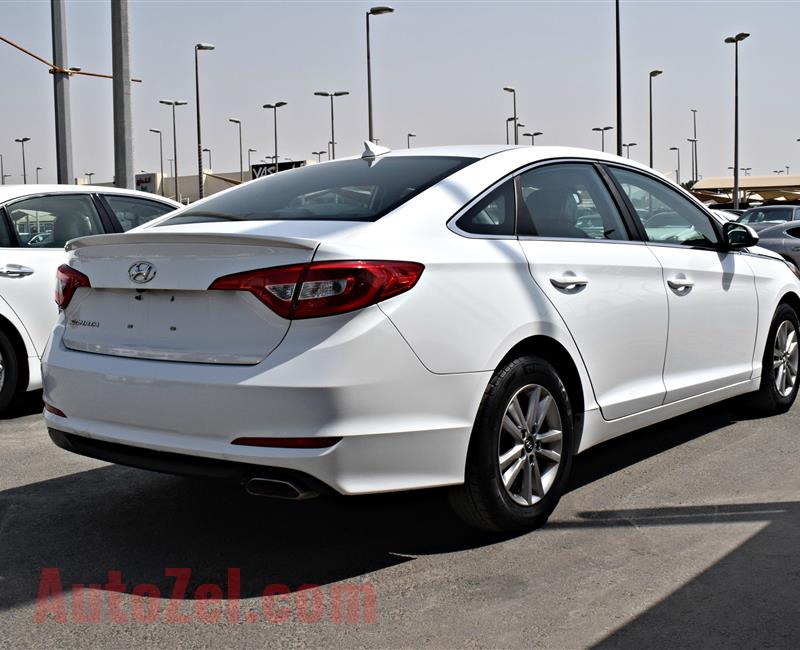 HYUNDAI SONATA- 2015- WHITE- 104 000 MILES- V4- AMERICAN SPECS