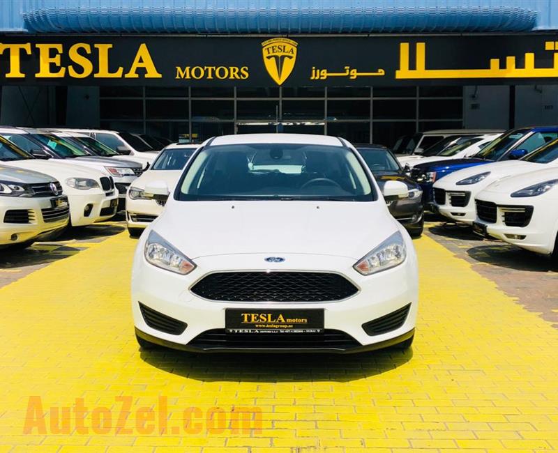 Ford Focus ECO-BOOST 2016, GCC! Dealer Warranty: 30/11/2020 [ONLY 686 DHS MONTHLY, 0% DOWN PAYMENT!]