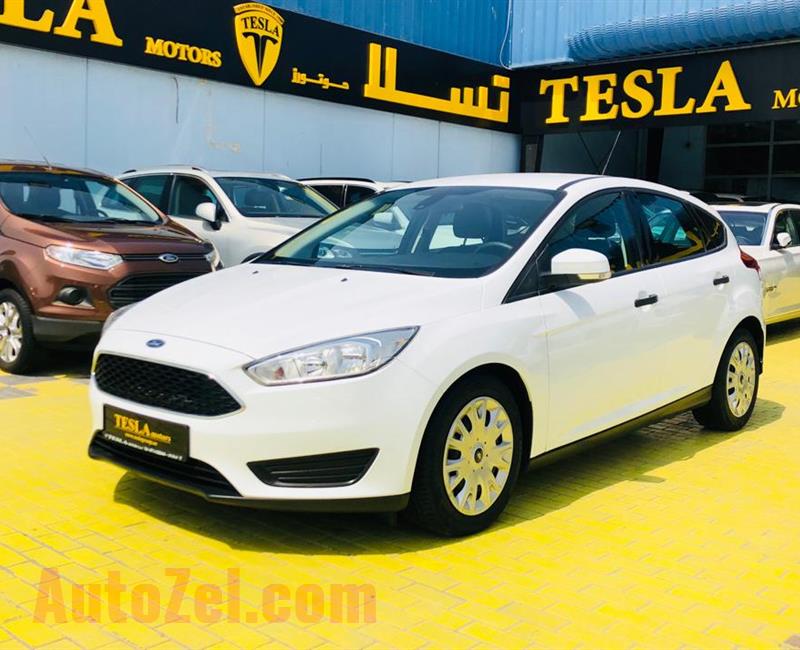 Ford Focus ECO-BOOST 2016, GCC! Dealer Warranty: 30/11/2020 [ONLY 686 DHS MONTHLY, 0% DOWN PAYMENT!]